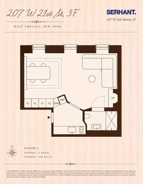 207 W 21st St #3F, New York, NY 10011