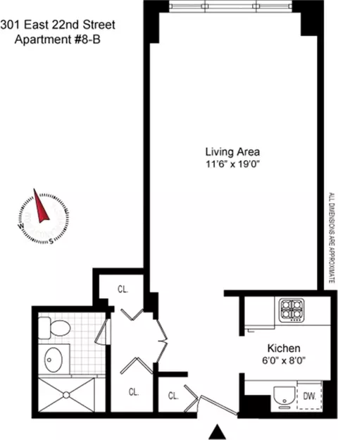 301 E 22nd St #8B, New York, NY 10010