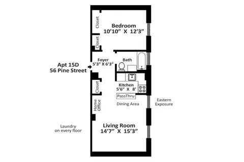 56 Pine St #15D, New York, NY 10005
