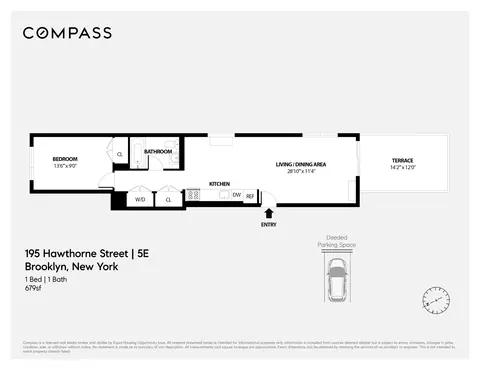 195 Hawthorne St #5E, Brooklyn, NY 11225