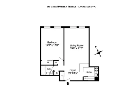 165 Christopher St #6C, New York, NY 10014