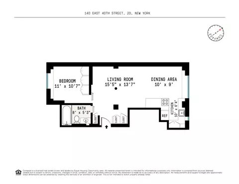 140 E 40th St #2D, New York, NY 10016