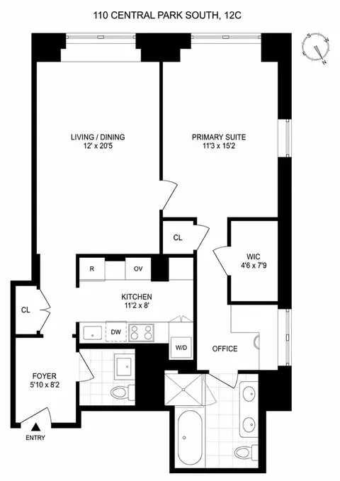110 Central Park S #12C, New York, NY 10019