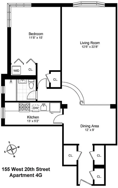 155 W 20th St #4G, New York, NY 10011