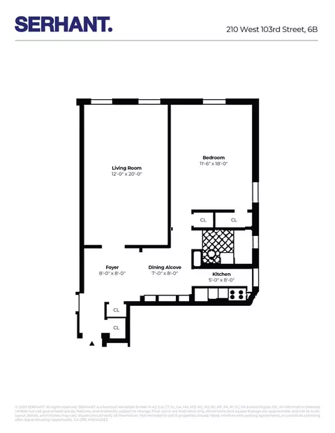 210 W 103rd St #6B, New York, NY 10025