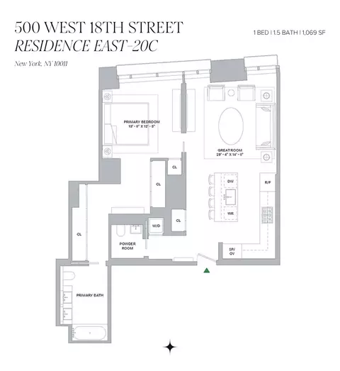500 W 18th St #EAST 20C, New York, NY 10011