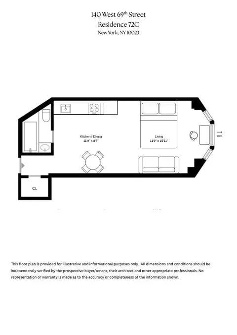 140 W 69th St #72-C, New York, NY 10023