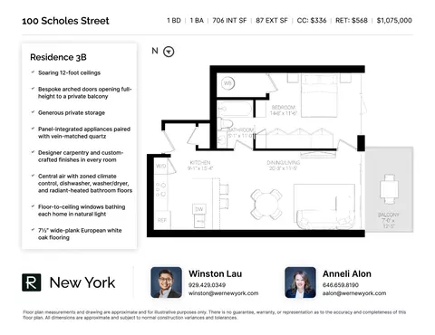 100 Scholes St #3-B, Brooklyn, NY 11206