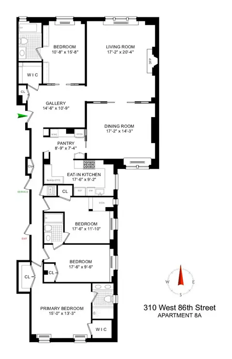310 W 86th St #8A, New York, NY 10024