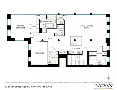 60 Beach St #6A, New York, NY 10013