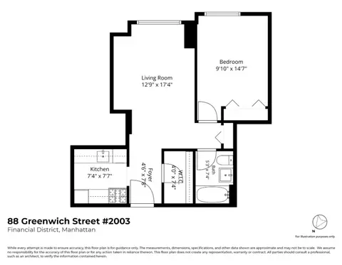 88 Greenwich St #2003, New York, NY 10006