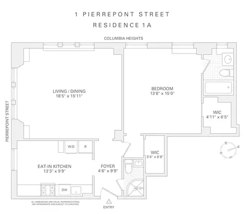1 Pierrepont St #1A, Brooklyn, NY 11201