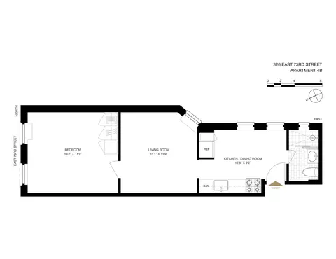326 E 73rd St #4B, New York, NY 10021