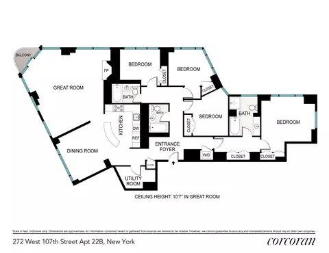 272 W 107th St #PHB, New York, NY 10025