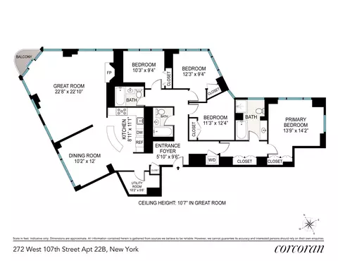272 W 107th St #PHB, New York, NY 10025