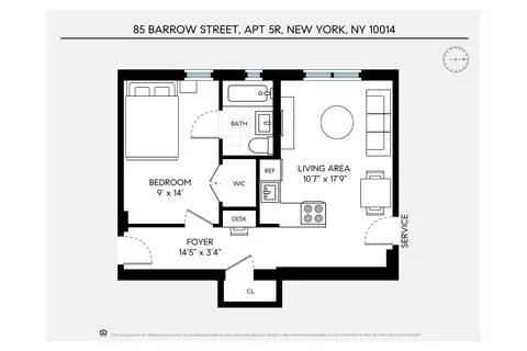 85 Barrow St #5R, New York, NY 10014