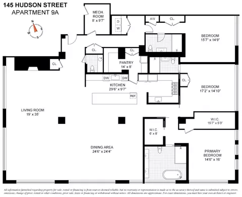 145 Hudson St #9A, New York, NY 10013
