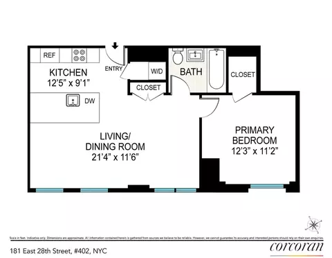 181 E 28th St #402, New York, NY 10016