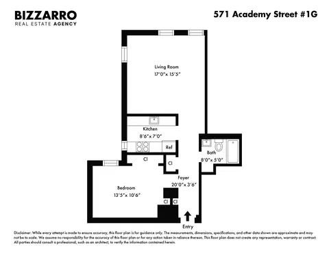 571 Academy St #1G, New York, NY 10034