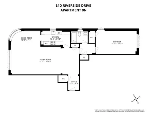 140 Riverside Dr #8N, New York, NY 10024