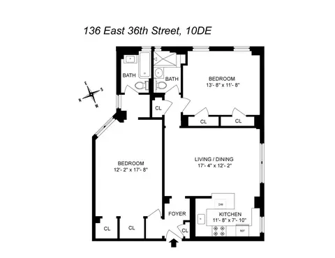 136 E 36th St #10DE, New York, NY 10016