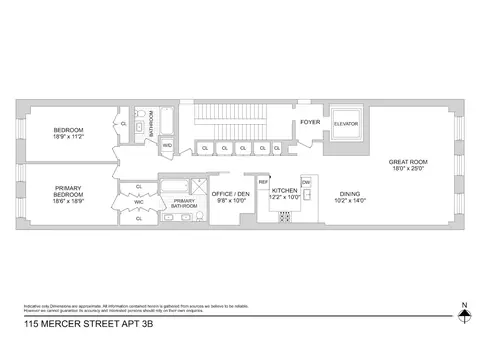115 Mercer St #3B, New York, NY 10012