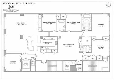 335 W 38th St #3, New York, NY 10018