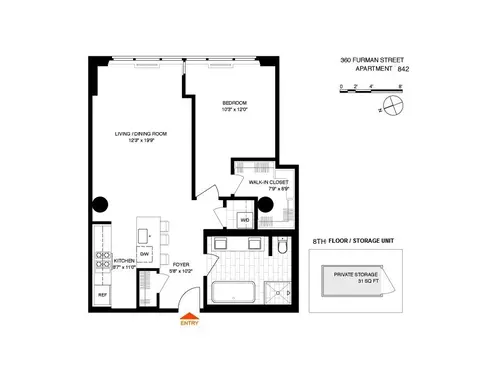 360 Furman St #842, Brooklyn, NY 11201