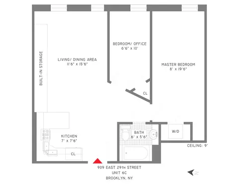 909 E 29th St #6G, Brooklyn, NY 11210
