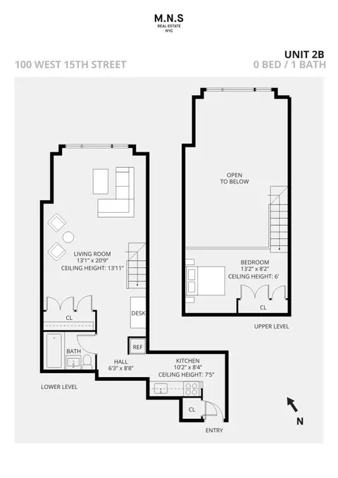 100 W 15th St #2-B, New York, NY 10011