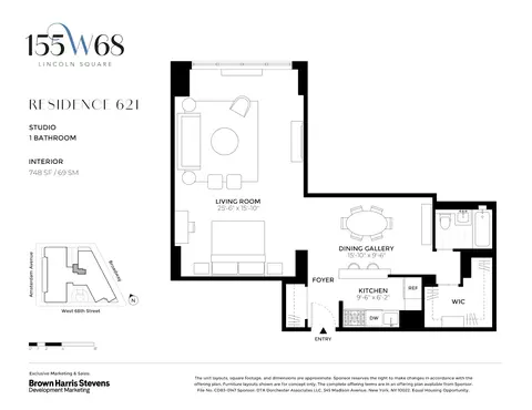 155 W 68th St #621, New York, NY 10023