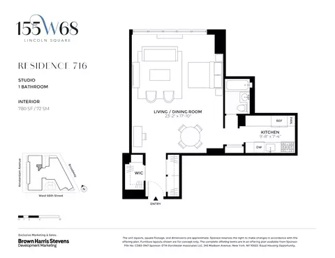 155 W 68th St #716, New York, NY 10023
