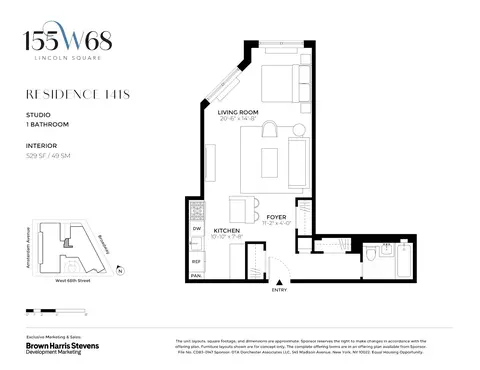 155 W 68th St #1418, New York, NY 10023