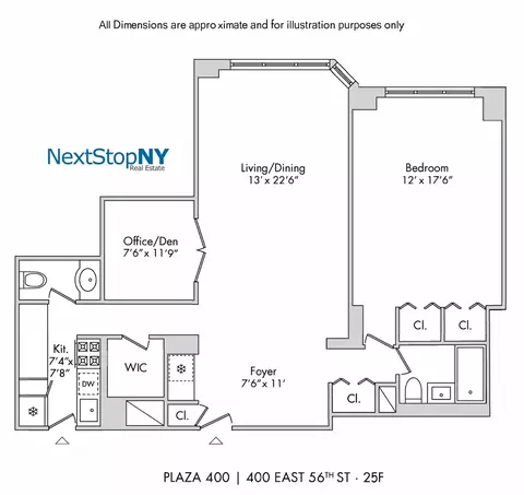 400 E 56th St #25F, New York, NY 10022