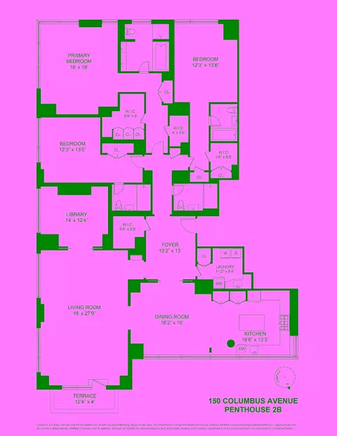 150 Columbus Ave #PH2B, New York, NY 10023