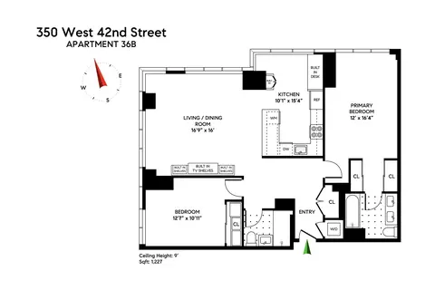 350 W 42nd St #36B, New York, NY 10036