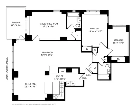 60 Sutton Pl S #5CS, New York, NY 10022