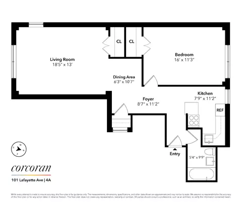 101 Lafayette Ave #4A, Brooklyn, NY 11217