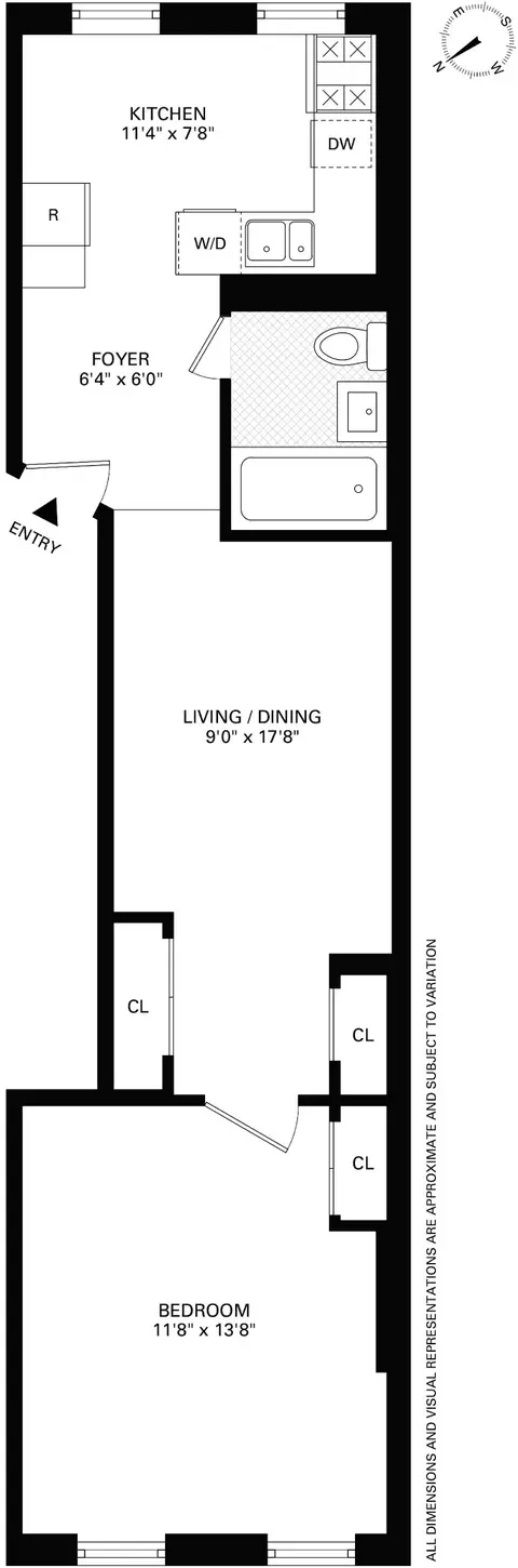 537 Clinton St #2B, Brooklyn, NY 11231