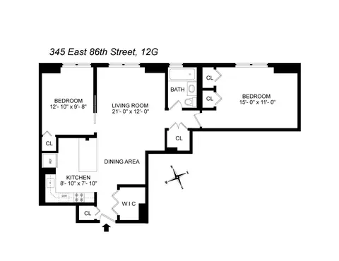 345 E 86th St #12G, New York, NY 10028