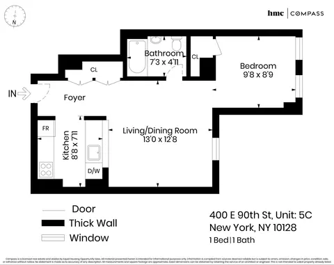 400 E 90th St #5C, New York, NY 10128