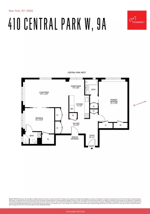 410 Central Park W #9A, New York, NY 10025