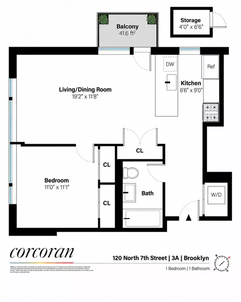 120 N 7th St #3A, Brooklyn, NY 11249