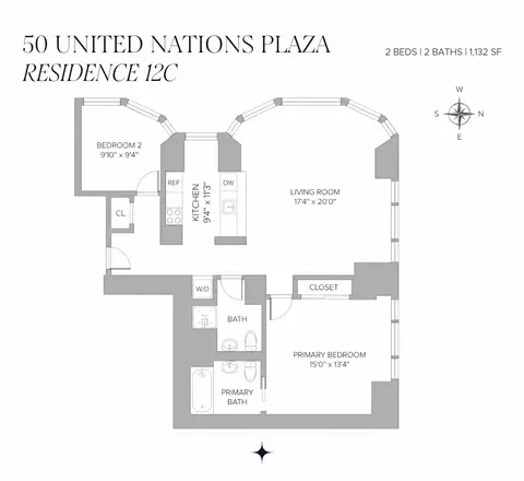 50 United Nations Plz #12C, New York, NY 10017