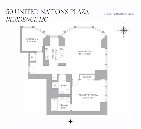 50 United Nations Plz #12C, New York, NY 10017