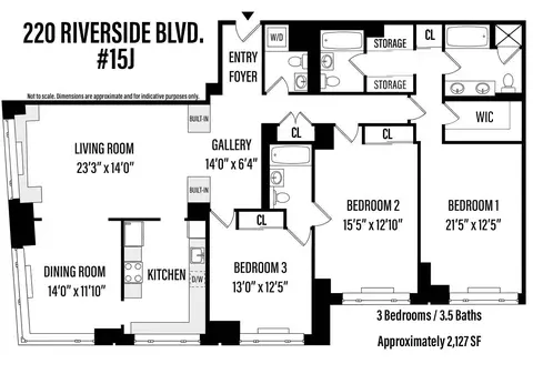220 Riverside Blvd #15-J, New York, NY 10069