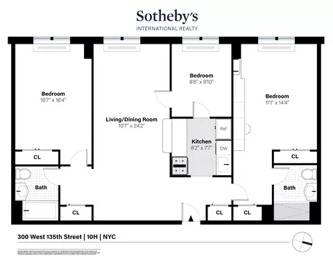 300 W 135th St #10H, New York, NY 10030