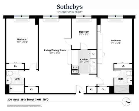 300 W 135th St #10H, New York, NY 10030