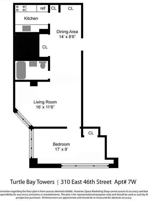 310 E 46th St #7W, New York, NY 10017