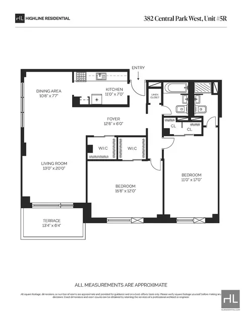 382 Central Park W #5R, New York, NY 10025